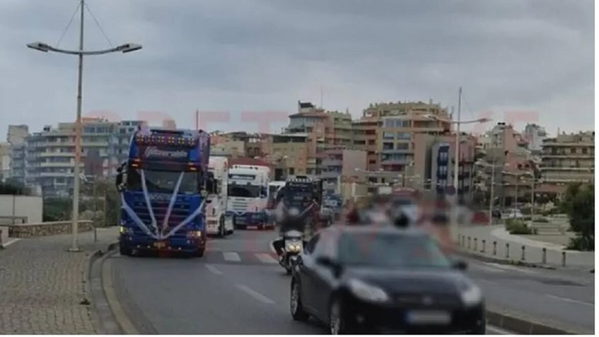 Ηράκλειο: Ξεσήκωσαν την παραλιακή με τις νταλίκες λίγο πριν από τον γάμο – Βίντεο