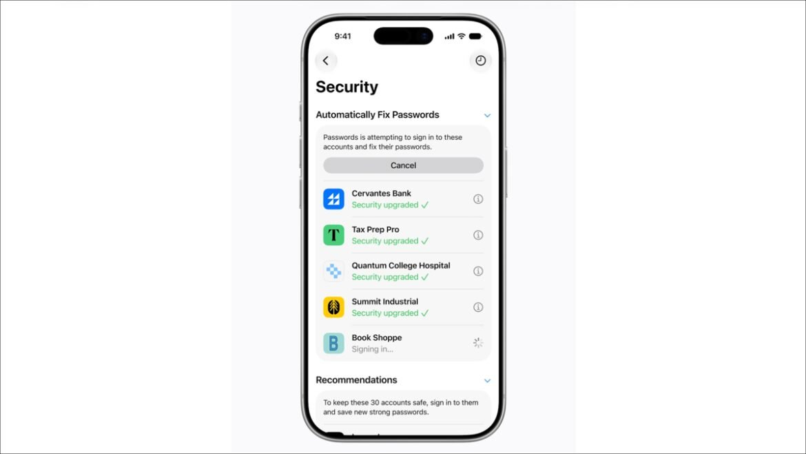 iOS 27: Η εφαρμογή «Συνθηματικά» επιστρατεύει το Apple Intelligence για να αλλάζει αυτόματα τους αδύναμους κωδικούς σας