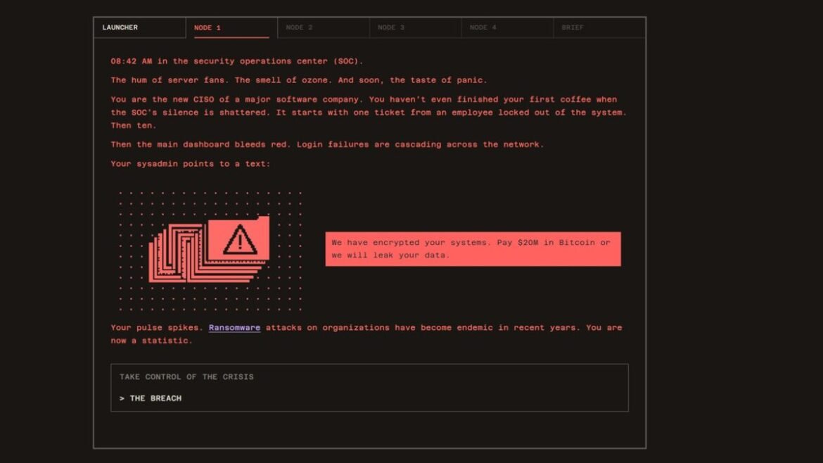 Μπείτε στη θέση ενός CISO: Το δωρεάν παιχνίδι «Block the Breach» προσομοιώνει την κόλαση μιας επίθεσης ransomware