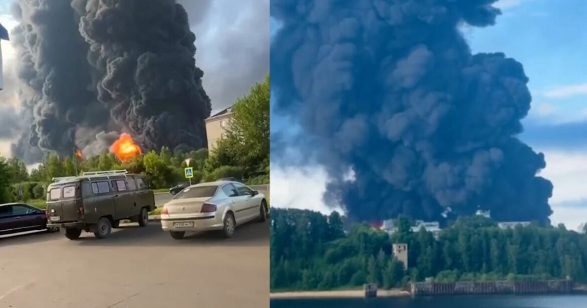 Η Ούκρανία χτύπησε διυλιστήριο και χημικό εργοστάσιο στη Ρωσία – Πανηγυρισμοί Ζελένσκι με βίντεο από τη στιγμή της επίθεσης