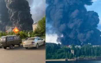 Η Ούκρανία χτύπησε διυλιστήριο και χημικό εργοστάσιο στη Ρωσία – Πανηγυρισμοί Ζελένσκι με βίντεο από τη στιγμή της επίθεσης