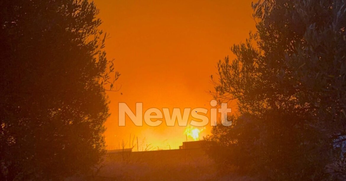 Φωτιά στο Ωραιόκαστρο Θεσσαλονίκης: Ήχησε το 112 για εκκένωση της Ανθούπολης
