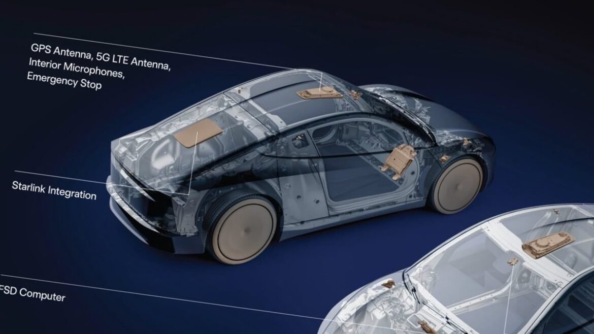 Tesla Cybercab: Εξοπλίζεται με ειδική κεραία Starlink V5 για δορυφορικό ίντερνετ