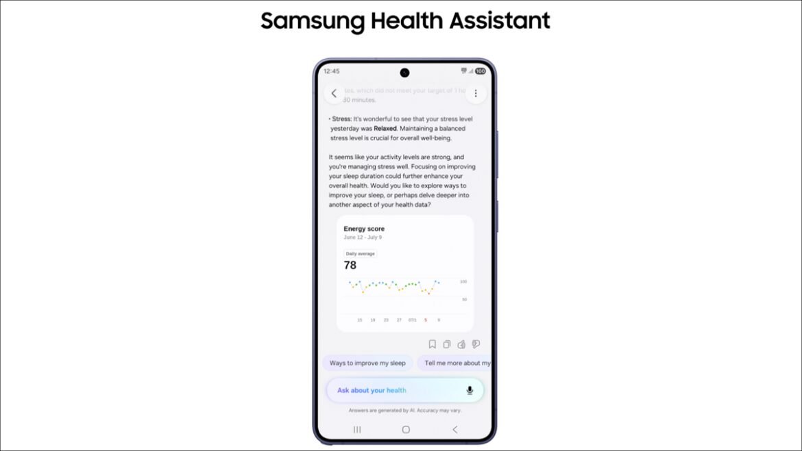 Health Assistant: Νέο AI chatbot για εξατομικευμένες συμβουλές ευεξίας στο Samsung Health
