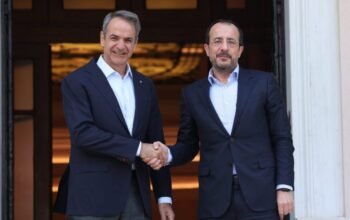 Μητσοτάκης – Χριστοδουλίδης: Κοινή γραμμή για το Κυπριακό, εν μέσω γεωπολιτικής έντασης