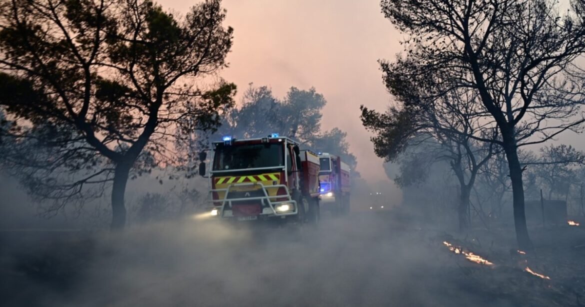Φωτιά στη Μαγνησία στην περιοχή Άγιος Λαυρέντιος – Επιχειρούν 3 εναέρια μέσα