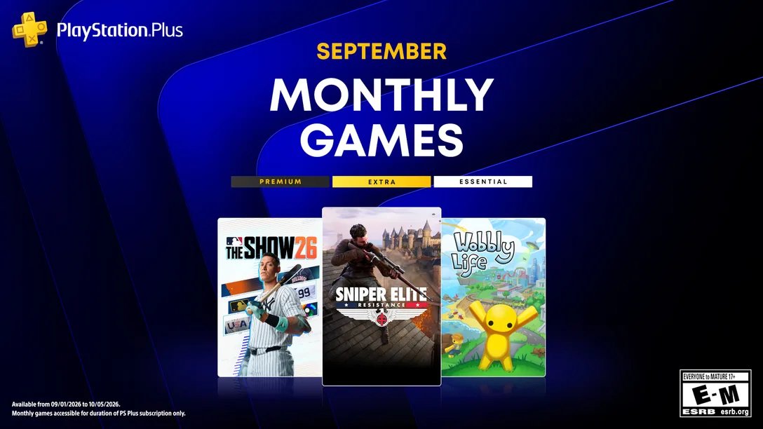 PlayStation Plus Essential: Ανακοινώθηκαν τα δωρεάν παιχνίδια για τον Σεπτέμβριο του 2026
