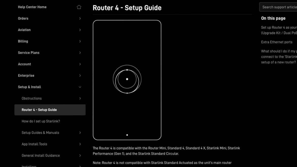 Starlink Router 4: Αποκαλύφθηκε το νέο Wi-Fi 7 router της SpaceX