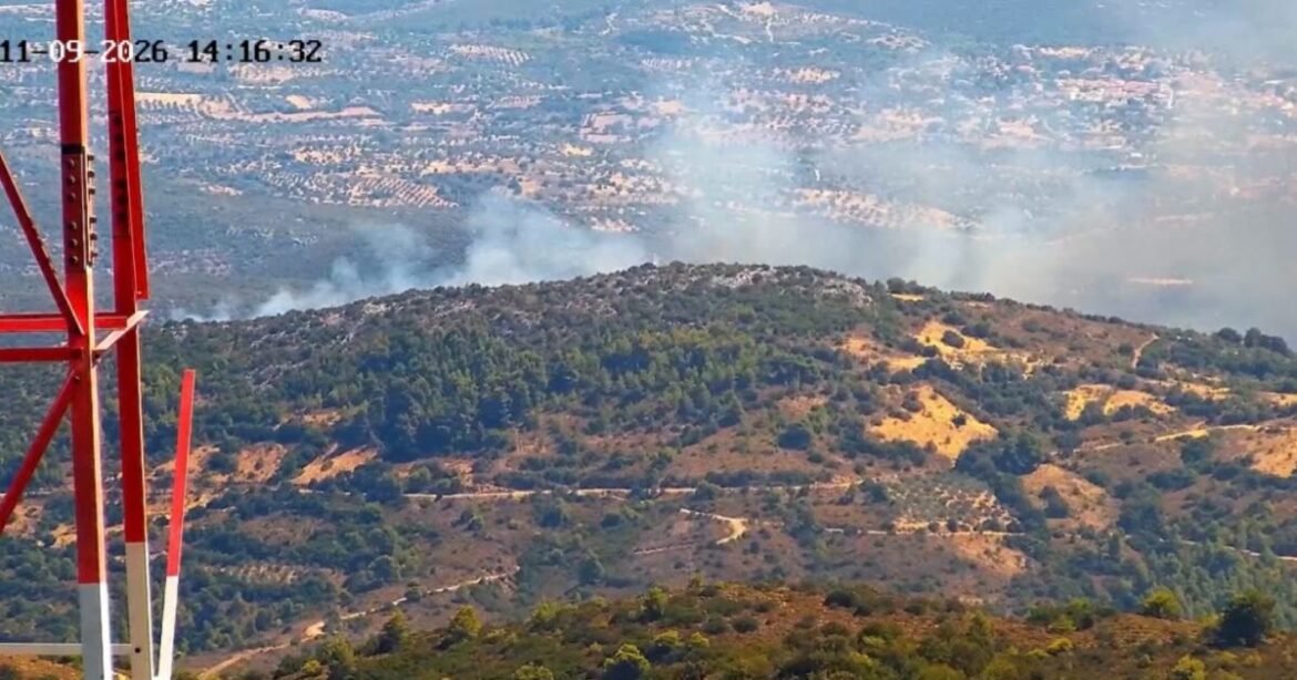 Φωτιά στην Εύβοια στην περιοχή Παρθένι: «Παραμείνετε σε ετοιμότητα» το μήνυμα του 112