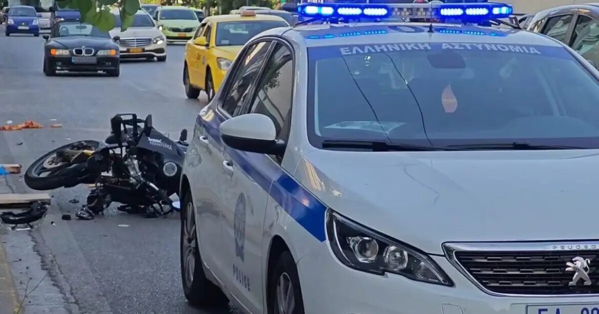 Μποτιλιάρισμα στη Βασιλίσσης Σοφίας μετά το Μέγαρο Μουσικής λόγω τροχαίου με μηχανή