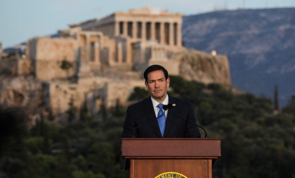 Ρούμπιο από την Πνύκα: Υπόδειγμα συμμάχου η Ελλάδα – Μήνυμα ενότητας προς την Ευρώπη